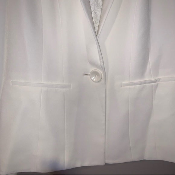 KASPER Size 6 vanilla blazer 1 button - Picture 5 of 6